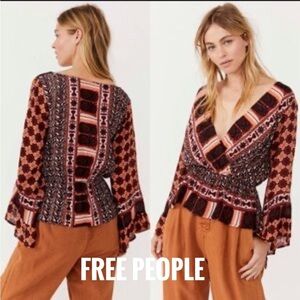 BNWT Free People Rosalie Wrap Top Size Xs $78USD